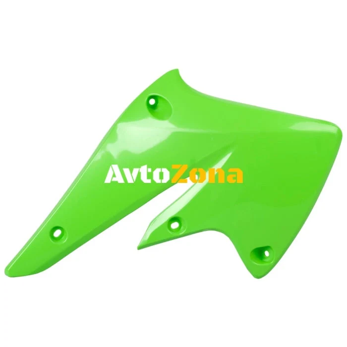 Acoperitoare din plastic pentru radiator Polisport Kawasaki KX250F - 2004-05 Culoare verde OEM