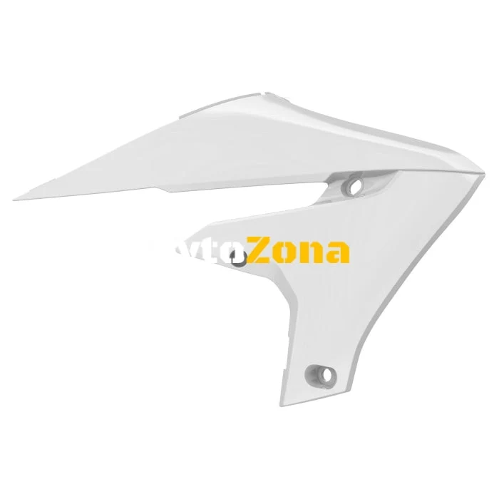 Acoperitoare din plastic pentru radiator Polisport Yamaha YZ450F - 2018-21 Alb
