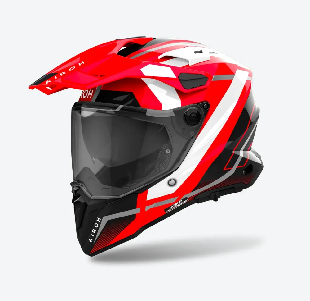 Каска AIROH COMMANDER 2 MAVICK RED GLOSS