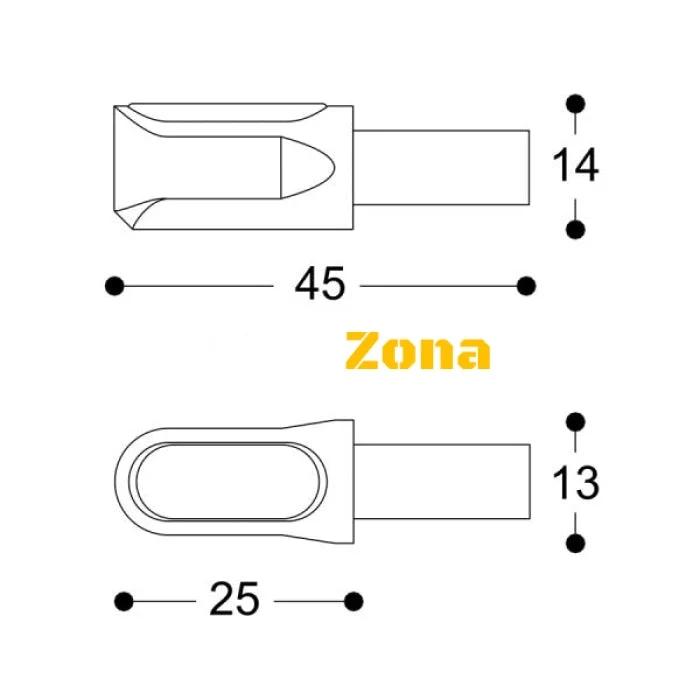 BARRACUDA M-LED B-LUX Indicatoare de direcție LED pentru motociclete