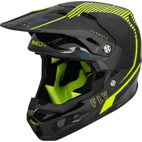 CASCA MOTOCROSS FLY RACING FORMULA CARBON TRACER CASCA - HI-VIS / NEGRU