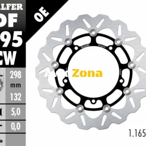 Disc de frână față Galfer WAVE FLOATING COMPLETE (C. ALU.) 298x5mm DF495CW