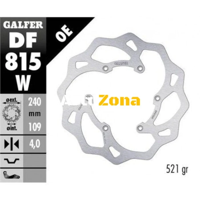 Disc de frână spate Galfer WAVE FIXED 240x4mm DF815W
