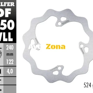Disc de frână spate Galfer WAVE FIXED SOLID 240x4mm DF350WLL