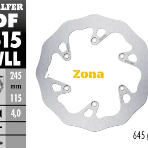 Disc de frână spate Galfer WAVE FIXED SOLID 245X5MM DF515WLL