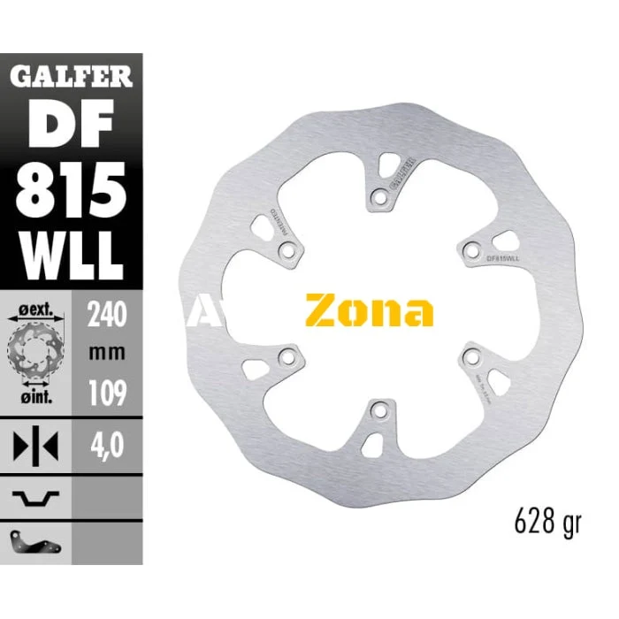 Disc de frână spate Galfer WAVE FIXED SOLID 240X5MM DF815WLL