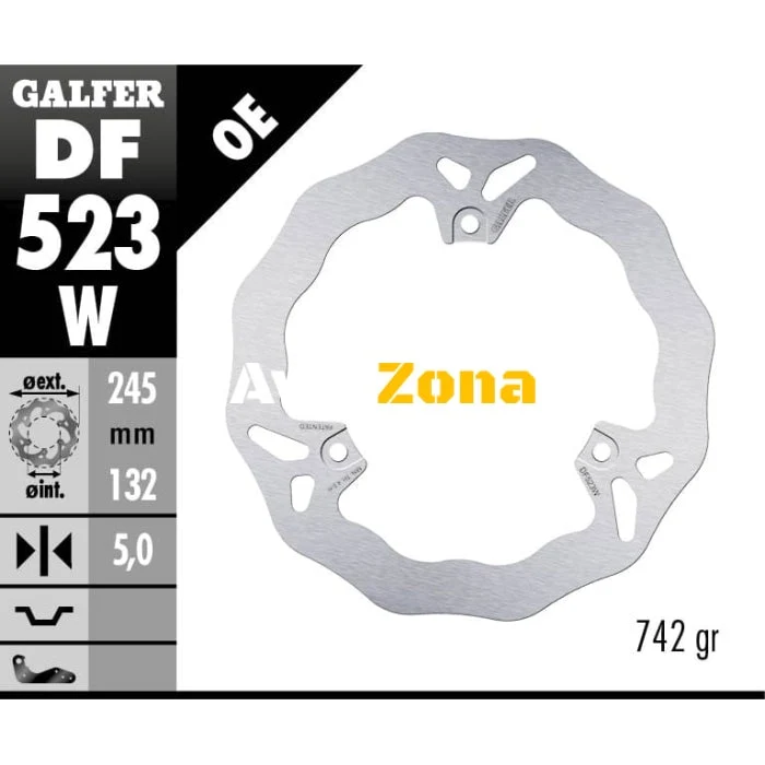 Disc spate Galfer WAVE FIXED 245x5mm DF523W
