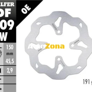 Disc spate cu spițe Galfer WAVE FIXED 150x2,9mm DF809W