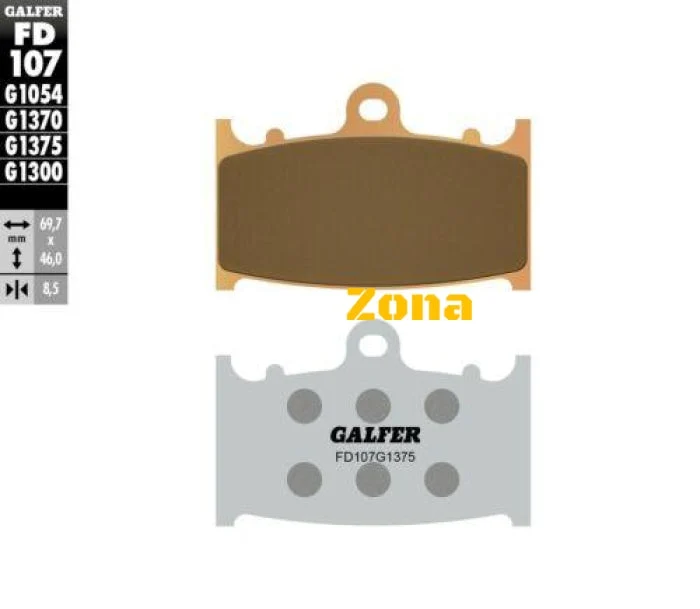 Galfer COMPOUND SINTERED FD107G1375 plăcuțe față pentru motociclete