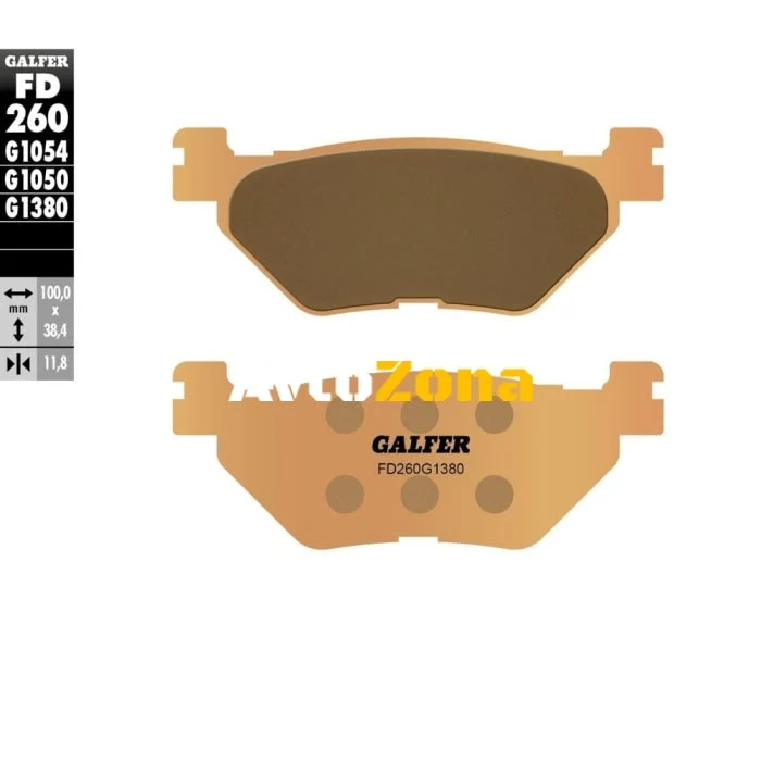 Galfer SINTERED SCOOTER COMPOUND FD260G1380 plăcuțe spate pentru motociclete