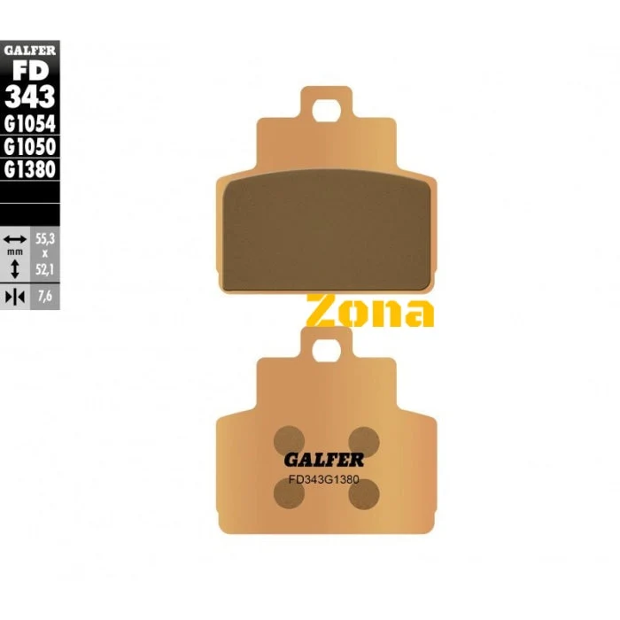 Galfer SINTERED SCOOTER COMPOUND FD343G1380 plăcuțe spate pentru motociclete