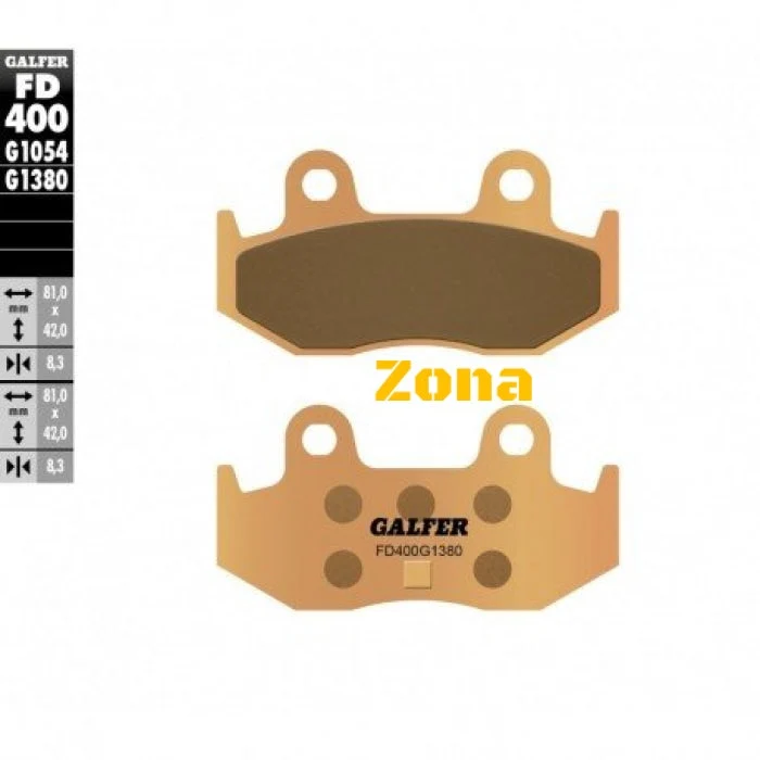 Galfer SINTERED SCOOTER COMPOUND FD400G1380 plăcuțe spate pentru motociclete