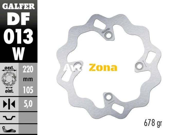 Galfer WAVE FIXED 220x5mm disc spate DF013W