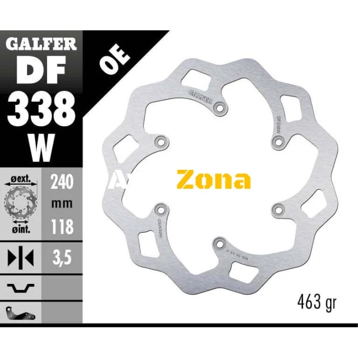 Galfer WAVE FIXED 240x3.5mm disc spate DF338W