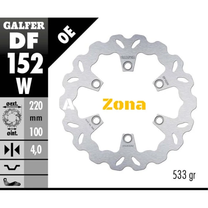 Galfer WAVE FIXED DISC WAVE FIXED 220x4mm DF152W disc spate