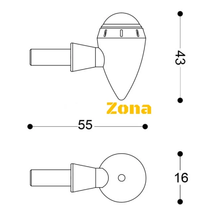 Indicatoare de direcție LED pentru motociclete BARRACUDA S-LED B-LUX BLACK
