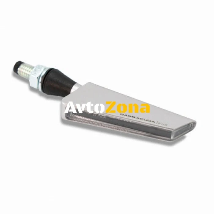 Indicatoare de direcție LED pentru motociclete BARRACUDA SQ-LED B-LUX SILVER