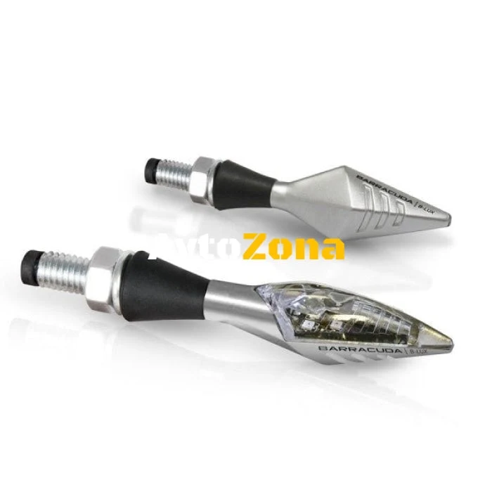 Indicatoare de direcție LED pentru motociclete BARRACUDA X-LED B-LUX SILVER