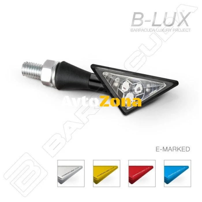 Indicatoare de direcție LED pentru motociclete BARRACUDA Z-LED B-LUX SILVER