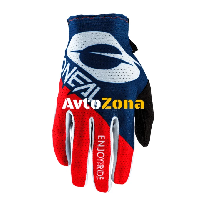 Mănuși motocross O'NEAL MATRIX STACKED BLUE/RED 2020