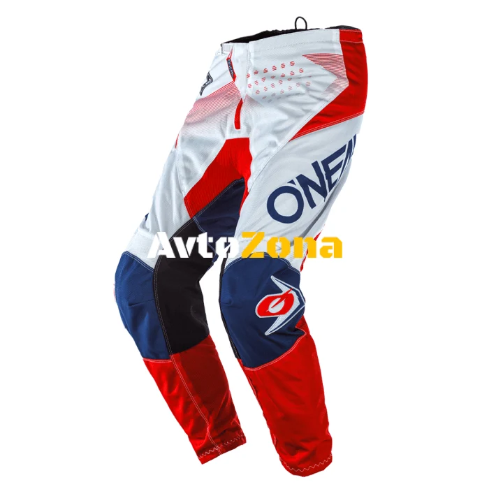 Motocross Breech O'NEAL ELEMENT FACTOR BLANC/ALBASTRU/ROȘU