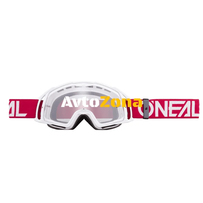 Motocross Clean B-20 FLAT RED/WHITE CLEAR