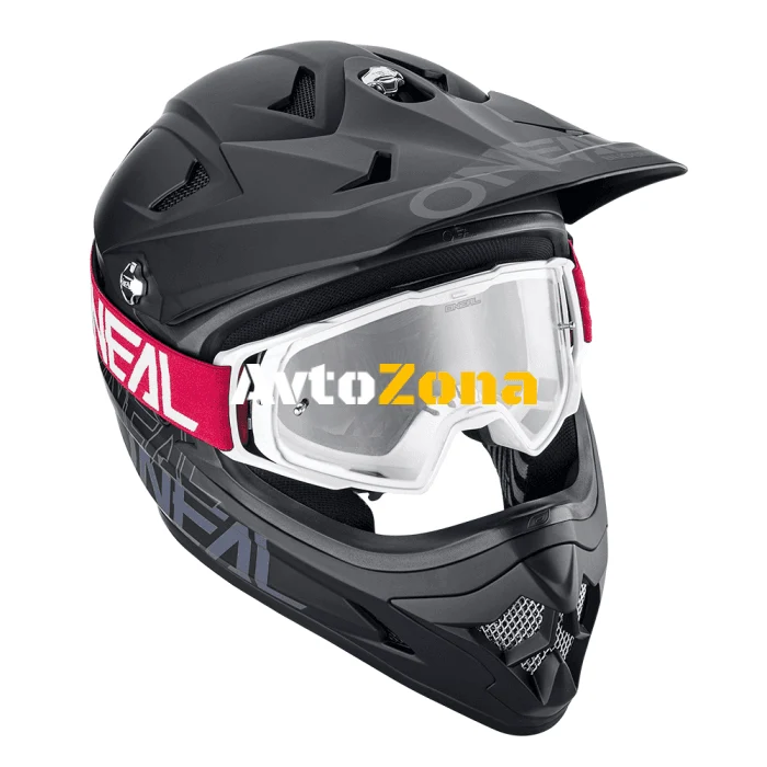 Motocross Clean B-20 FLAT RED/WHITE CLEAR