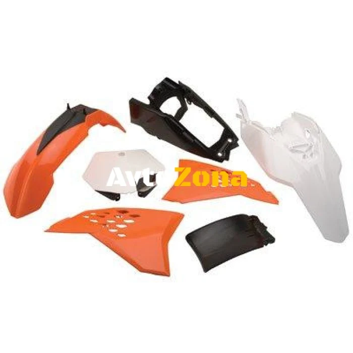 Plastic MX Replica Kit POLISPORT pentru KTM 65 SX - 2012-15 OEM culoare ORANGE