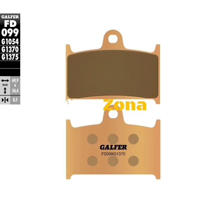 Plăcuțe față pentru motociclete Galfer SINTERED COMPOUND FD099G1370