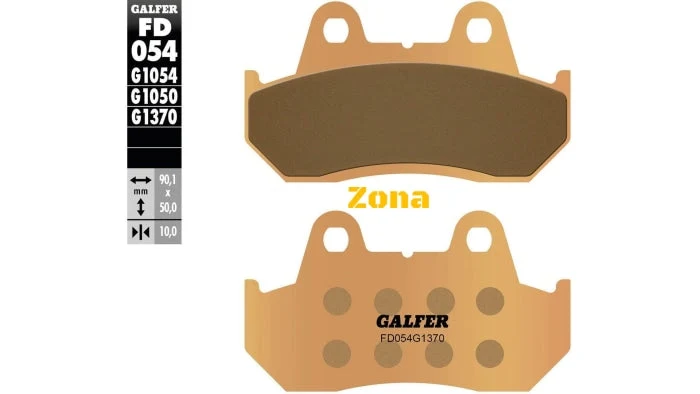 Plăcuțe pentru motociclete Galfer SINTERED COMPOUND FD054G1370 față / spate