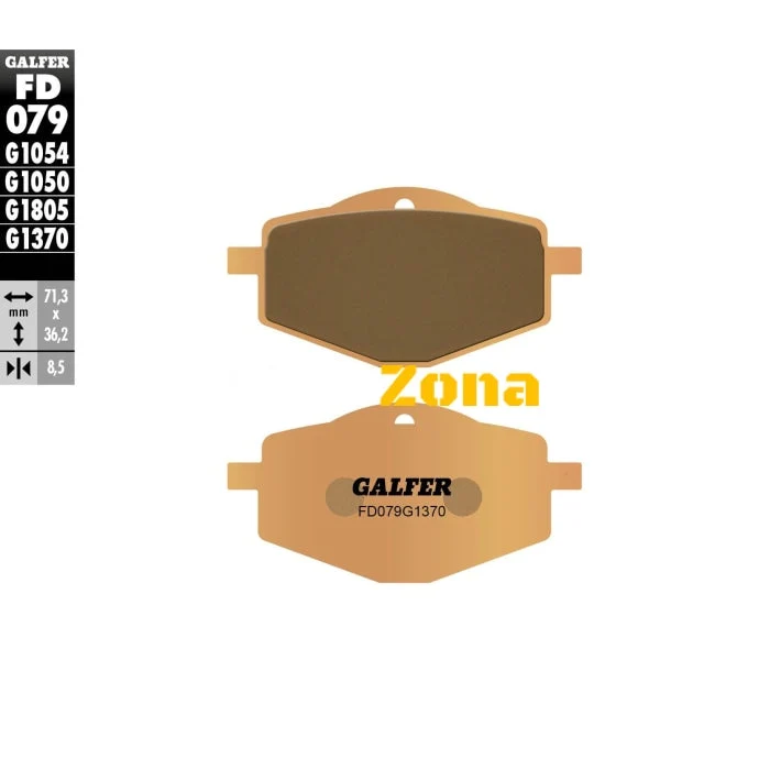 Plăcuțe pentru motociclete Galfer SINTERED COMPOUND FD079G1370 față / spate