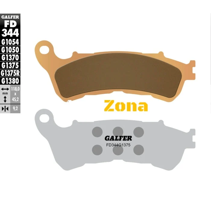 Plăcuțe pentru motociclete Galfer SINTERED COMPOUND FD344G1375 față / spate
