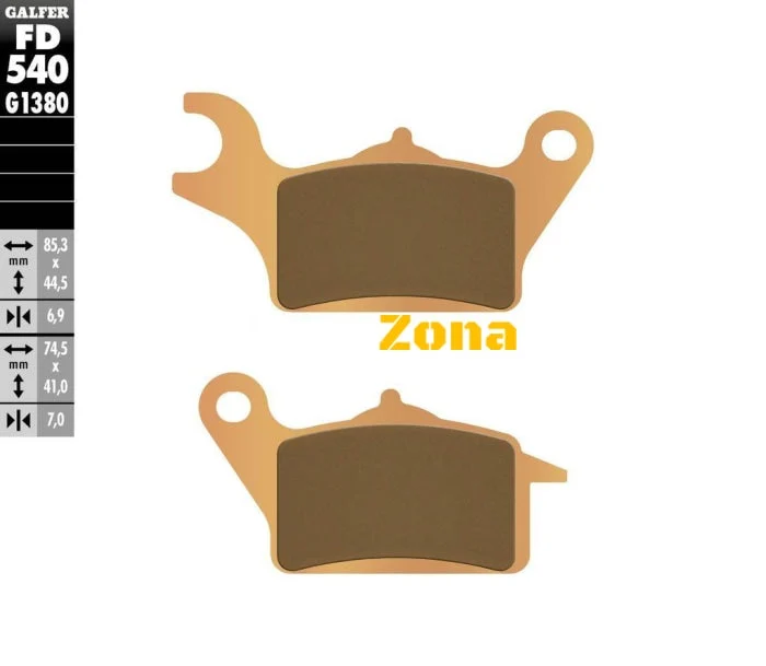Plăcuțe față pentru motociclete Galfer SINTERED SCOOTER COMPOUND FD540G1380