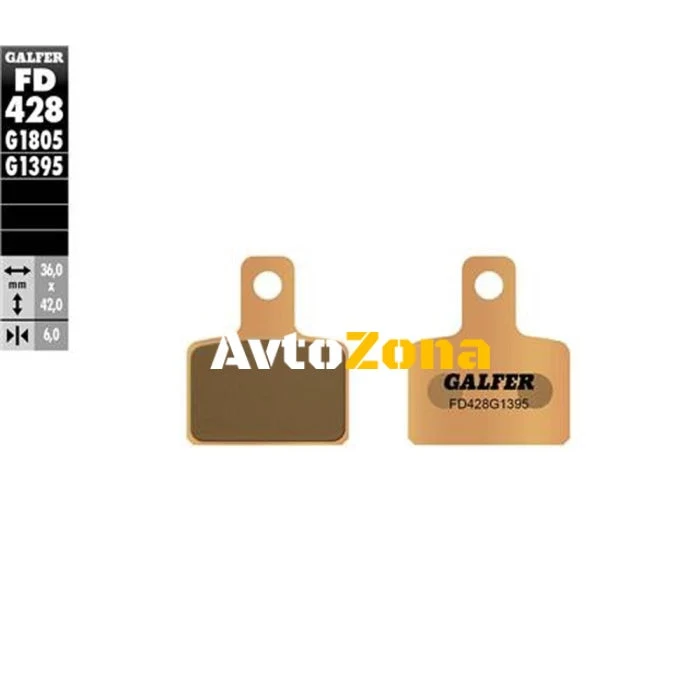 Plăcuțe spate pentru motociclete Galfer SINTERED COMPOUND FD428G1395