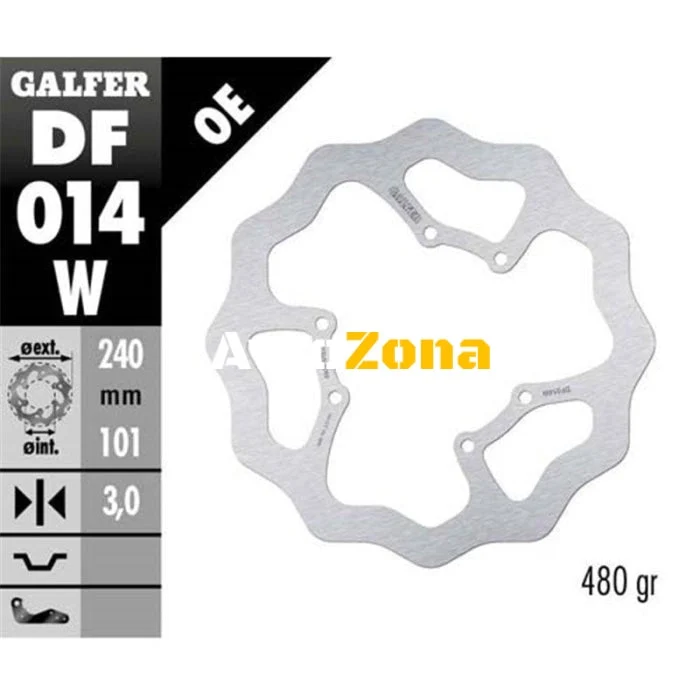 Preden Spirachen disc Galfer WAVE FIXED 240x3mm DF014W