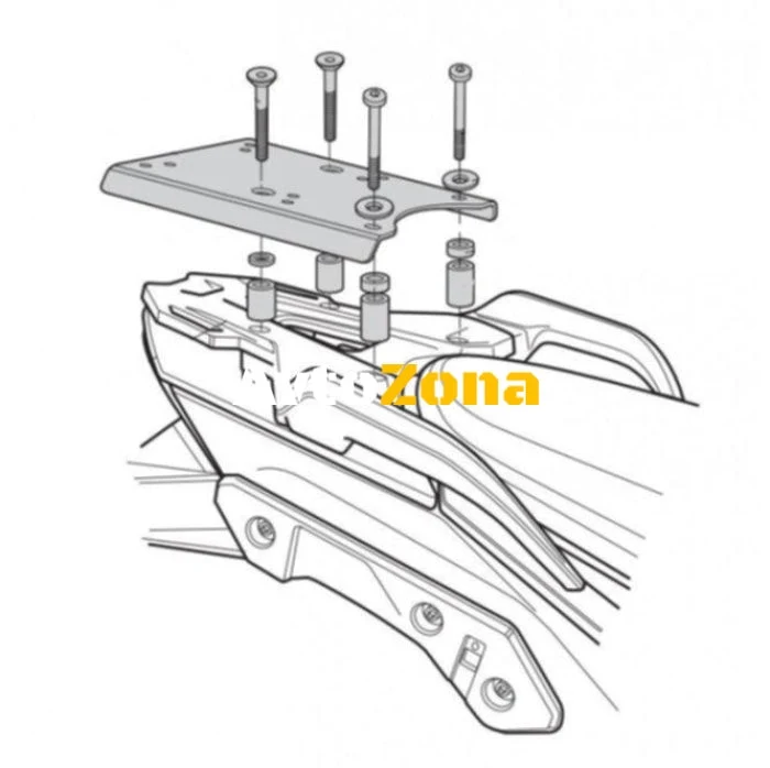 SHAD K0DV17ST kit de montare în valiză