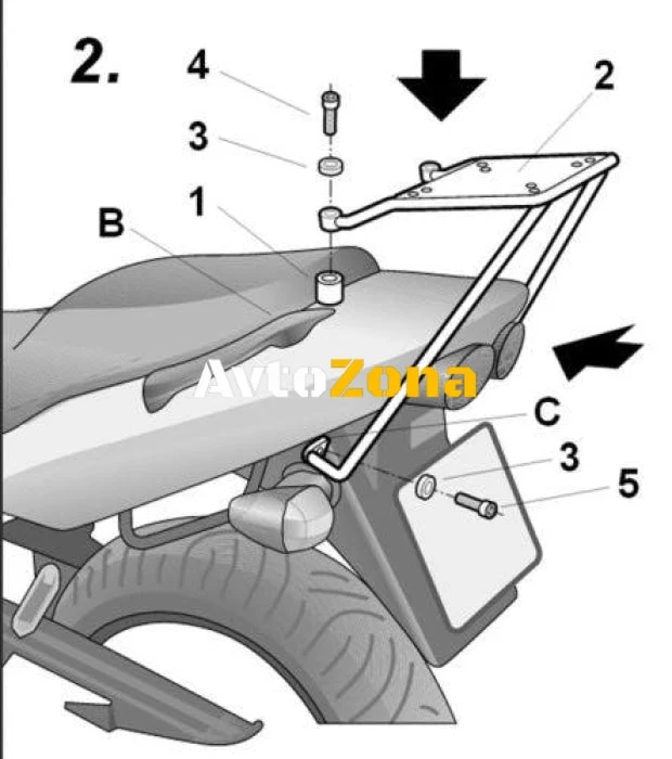 SHAD K0ZR79ST kit de montare în valiză