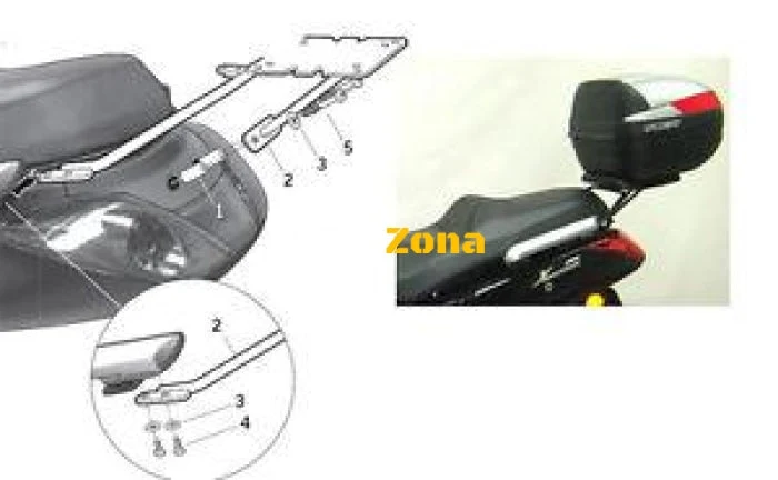 SHAD T0XM19ST kit de montare în valiză