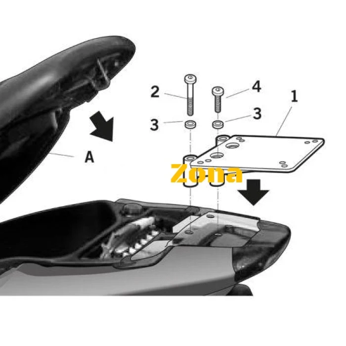 SHAD V0NR55ST kit de montare în valiză