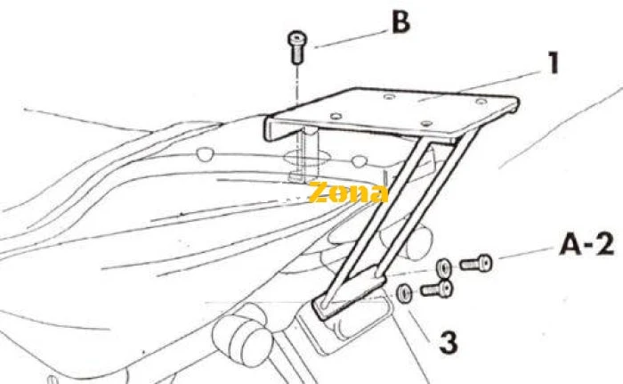 SHAD Y0A57T kit de montare în valiză