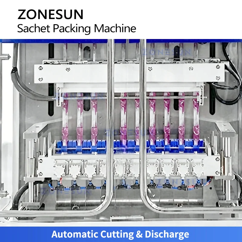 ZONESUN ZS-520BY Multi-Lane VFFS Stick Pack Machine Liquid Sachet Packaging