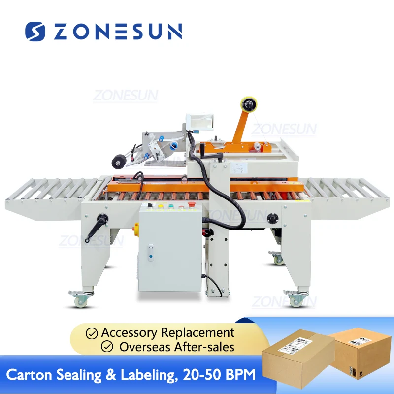 Zonesun ZS-FKC4650 CARTON CARTON SEALING COMPĂTURĂ CUTIE DE PĂRĂTOR CUMPĂRĂTOR MASEI DE PĂTURĂ DOMPĂTOR Partea de jos Cart...