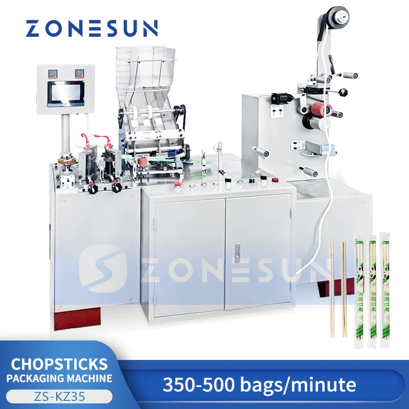 ZONESUN ZS-KZ35 High-Speed Chopstick Packaging Machine Takeout & Restaurant Supply