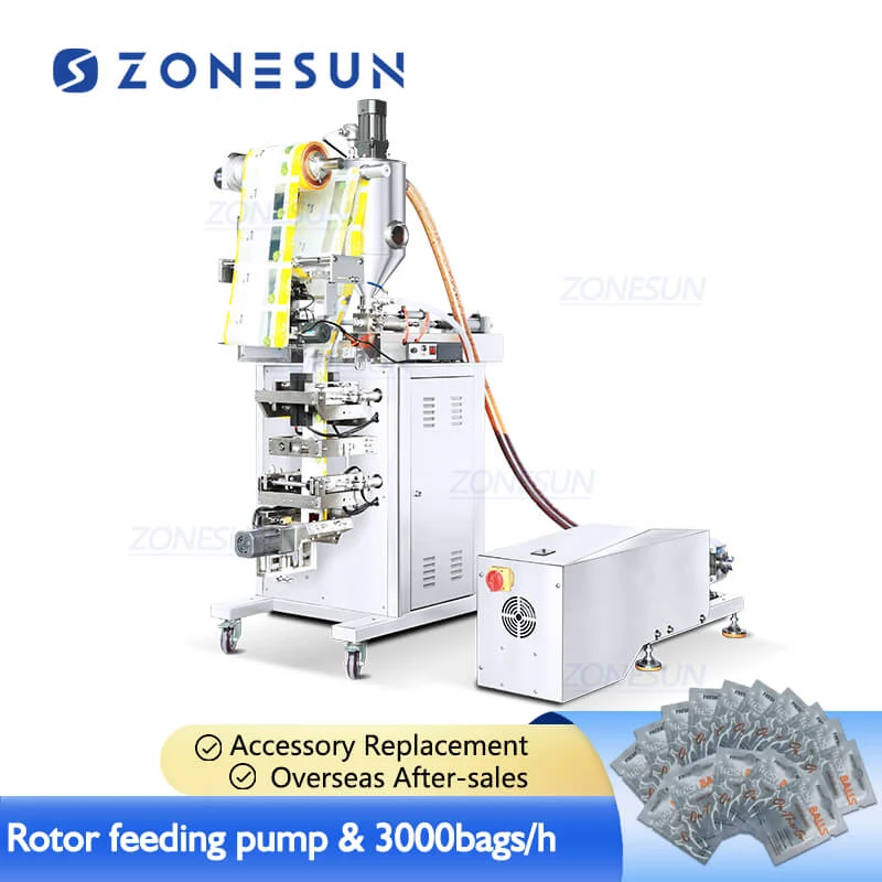 Zonesun ZS-S100RP VFF-uri automate VFFS sos de tomate Pasta de plasă de umplere