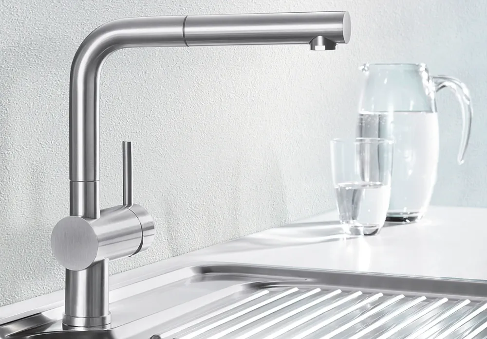Baterie bucătărie Blanco LINUS-S – satin platinum HD
