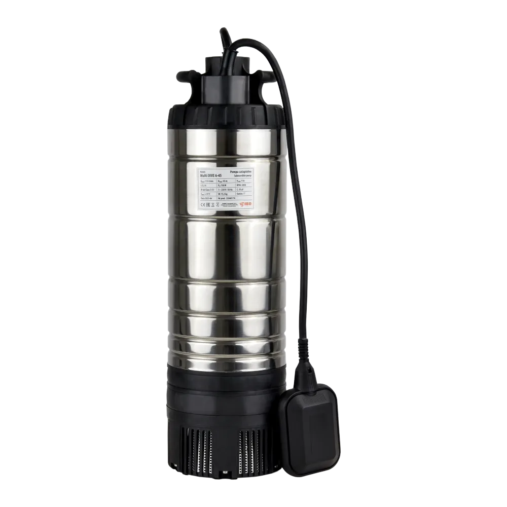Dive multi-scufundare 6-45 (0,75 kW, 230V) pompă specială cu o flotă