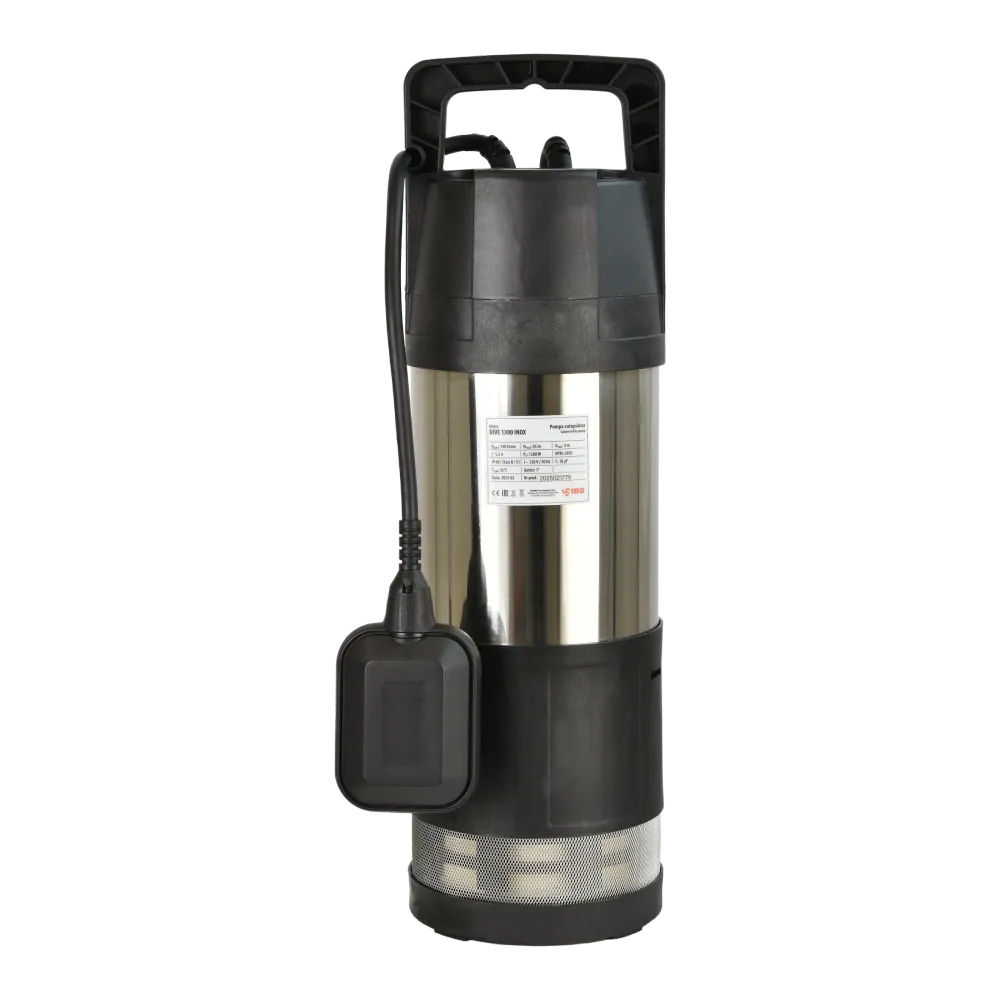 Pompă submersibilă Dive INOX 1300 (1,2 kW, 230 V) cu flotor