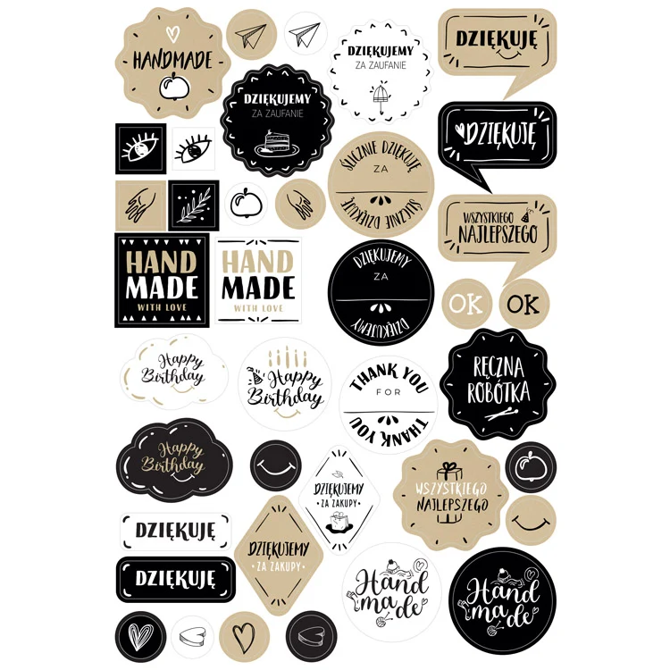 Autocolante decorative MIX 39pcs.