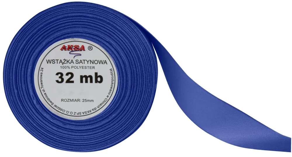 Panglică de satin BLUE 25mm