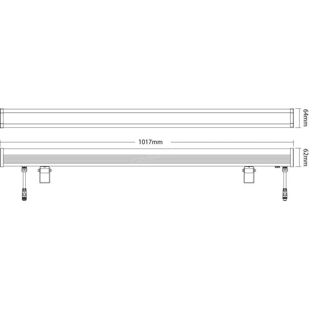 Proiector liniar Mi-Light RL1-24, 24W RGB+CCT, aluminiu, IP65